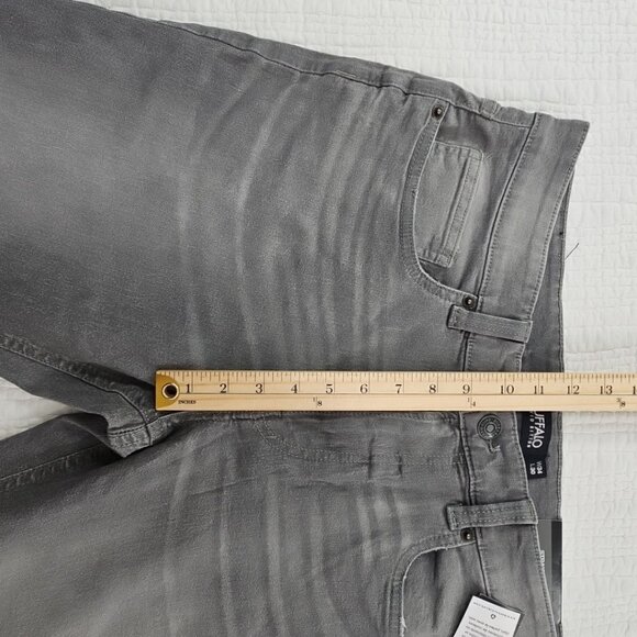Buffalo David Bitton Straight Six Jeans Men's 34x30 Washed Gray NWT Stretch NEW - Picture 6 of 16
